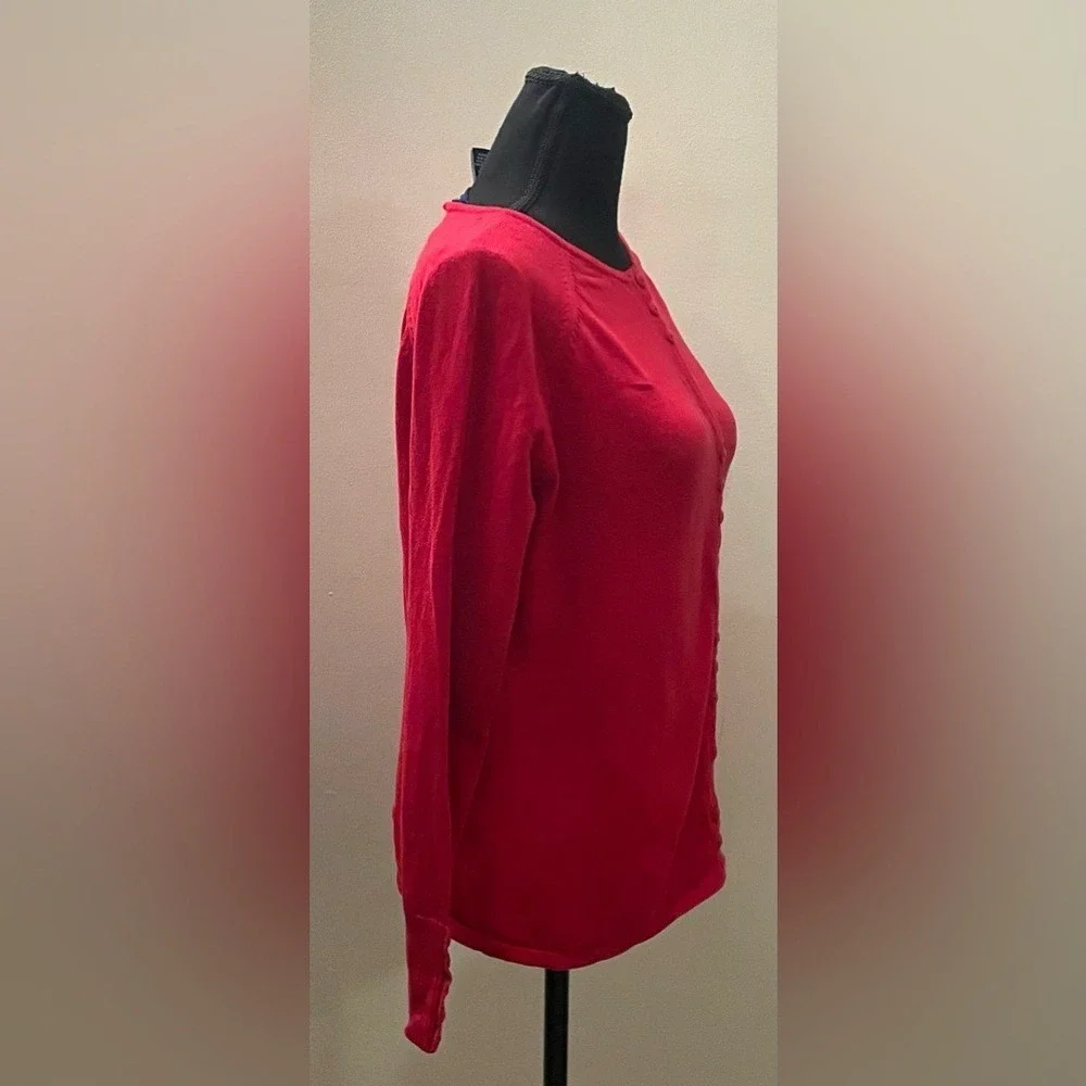 Architect- Women's Vibrant Red‎ Button-Down Shirt Size PM